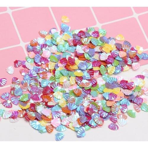 50g/Lot Sea World Series Shell Glittering Sequins Garment Accessories Diy Crafts Paillettes Decoration confetti