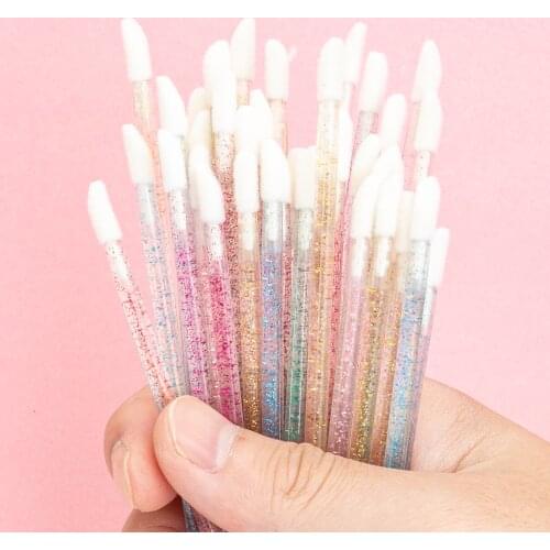 50/100 Pcs Disposable Cosmetic Makeup Lip Brush Makeup Cosmetic Tool Eyeshadow Lip Gloss Brushes Tools Makeup Brush Applicators