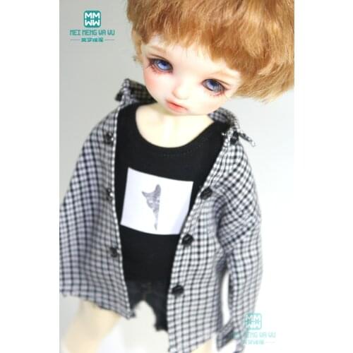BJD accessories Casual printed shirt, vest, shorts Tank for 28-30cm BJD YOSD Doll clothes