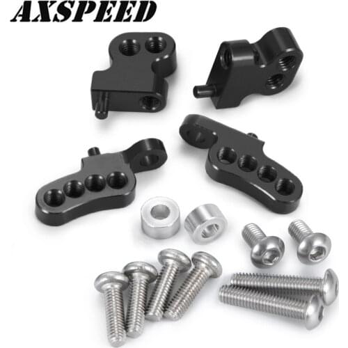 AXSPEED 4PCS/Set Front and Rear Shock Towers Mount Kit for 1:14 Tamiya Tractor Truck Climbing Trailer Cargo Truck Car Parts