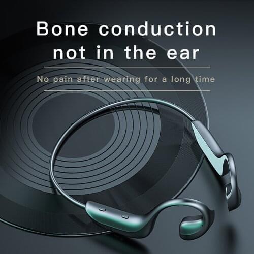 Bone-Conduction Wireless Headphone Bluetooth 5.0 Headset Stereo Earbuds Ear Hook Sports Bluetooth Earphones наушники