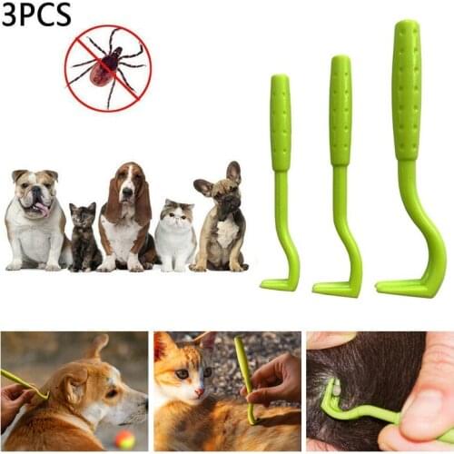 3Pcs Safe Pet Flea Remover Tool Scratching Hook Remover Pet Cat Dog Grooming Supplies Tick Picker Flea Removal Tool Pet Comb