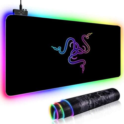 Large RGB Mouse Pad xxl Gaming Mousepad LED Mause Pad Gamer Copy Razer Mouse Carpet Big keyboard mouse pad Mat with Backlit gift