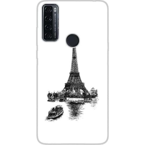 Compatible with TCL-20-SE-4G silicone gel tpu case cover case custom drawing design anti-shock TRAVEL 010 case