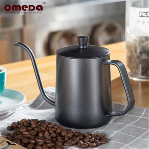 Coffee pot 350ML/600ML Stainless Steel Gooseneck Kettle Swan Neck Thin Mouth Drip coffee Kettle Tea Pot for Kitchen