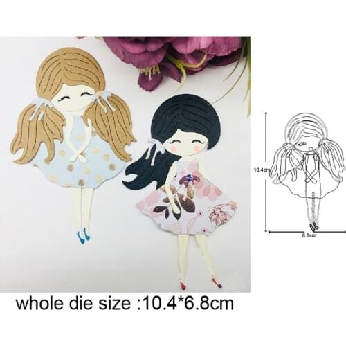 Beauty Girl 2021 Metal Stitches Cutting Dies Stencils Embossing Photo Album Paper Card Crafts