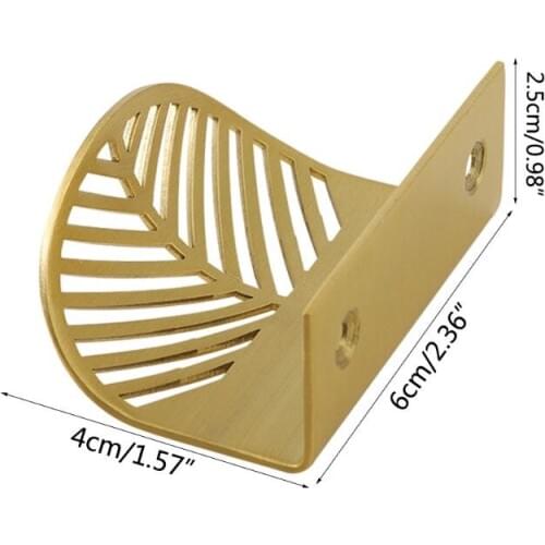 Leaf Shape Brass Door Knob Furniture Handles Drawer Pulls Cabinet Door Knobs H58C