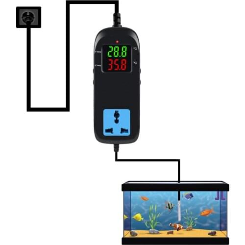 MH2000 AC90V-250V Quality LED Digital Intelligent Electronic Temperature Controller With Socket New
