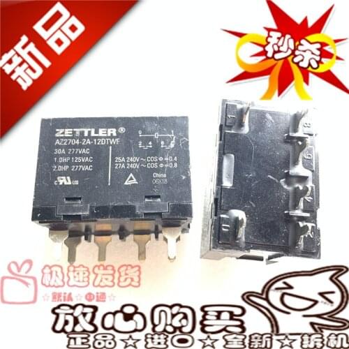 New Cash AZ2704-2A-12DTWF 25A/12VDC Relay AZ2704-2A-12D