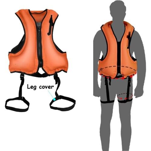 Portable Swimming Buoyancy Aid Drifting Life Vest Inflatable Rescue Sea Floating Jacket