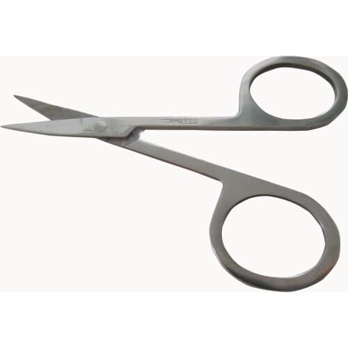 10 pcs Professional Cuticle Manicure Pedicure Nails Curved Scissor make up scissors free shipping