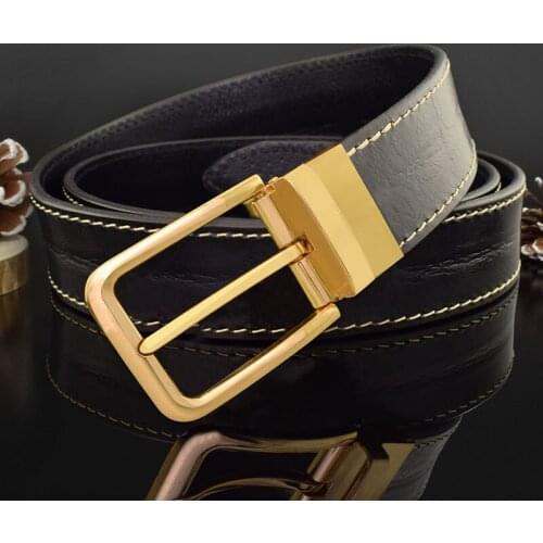 Pin Buckle Designer Fashion Belt Casual Full Grain Leather Popular Trousers High Quality Belt Mens Classic Cintos Masculinos