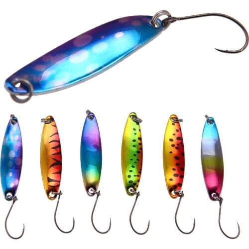 Fishing lures 2020 4 cm 3.5 g horse mouth sequins bait Lu Ya Liang pure copper color Lu Ya willow sequins smart mouth artifact