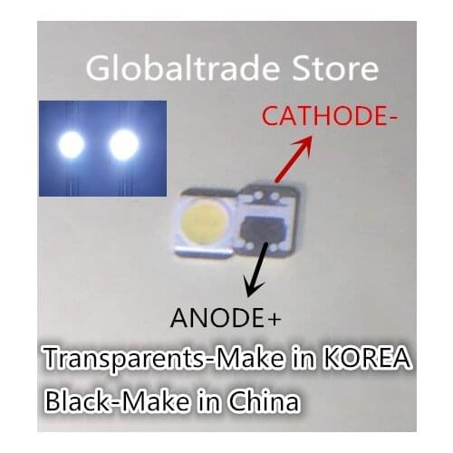 100pcs FOR Original LG LED LCD TV backlight lamp beads lens 1W 3v 3528 2835 cool white light bead