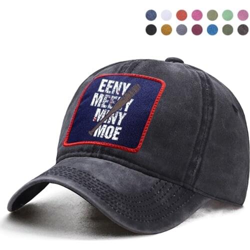 The Walking Dead Eeny Meeny Miny Moe Negan Lucille Zombie Baseball Cap Dad Trucker Brand Hat Woman Berets Ponytail Caps Gorras
