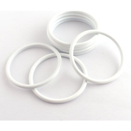 50mm O Rings White Zinc Alloy Strap Buckle Ring Metal O Loops DIY Accessories Purse Handbag Bag Clasp Jewelry Making Hardware