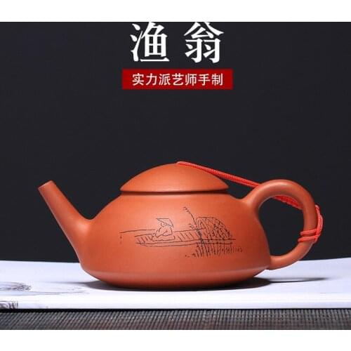 Yixing recommended wholesale agent ore qing cement fisherman pot all hand tea collection a undertakes the teapot
