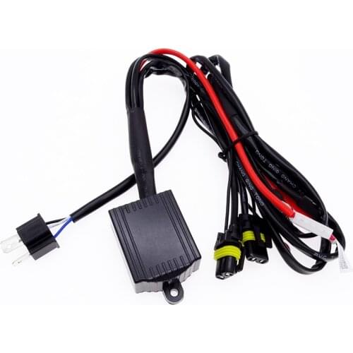 1pc Xenon Lamp Controller Line Socket Connector H4 H13 9003 9008 9007 9004 HID Headlight Relay Wire Harness Telescopic Light
