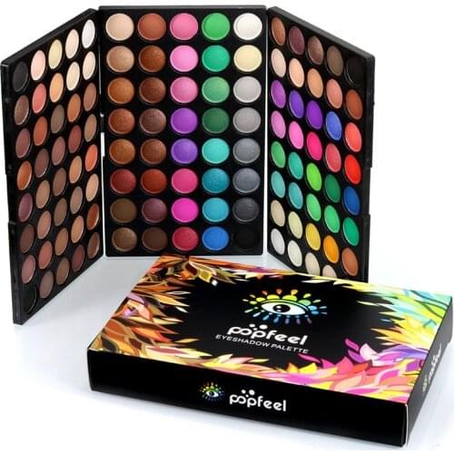 120 Colors Gliltter Eyeshadow Palette Matte Eye Shadow Pallete Shimmer Shine Nude Make Up Palette Set Kit Cosmetic Women