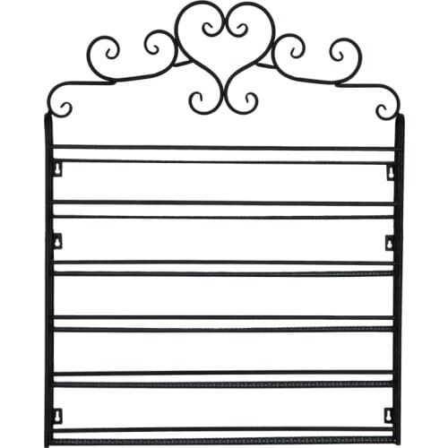 White 6 Layer Iron Nail Polish Shelf Black Nail Shop Exhibition Shelf Nail Polish Display Wall Rack Makeup Organizer