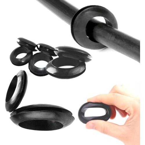 Cable Double-sided Rubber Protection Ring CableThrough Hole Protective Coil Waterproof Collar O-ring Seal Gaskets 3-20mm