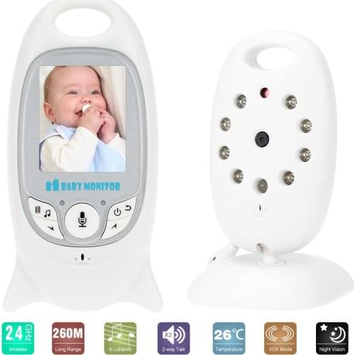 2 inch Baby Monitor Security Camera Electronic Babysitter 8 Lullabies Temperature Monitor VOX Mode Video Nanny Babyphone EU