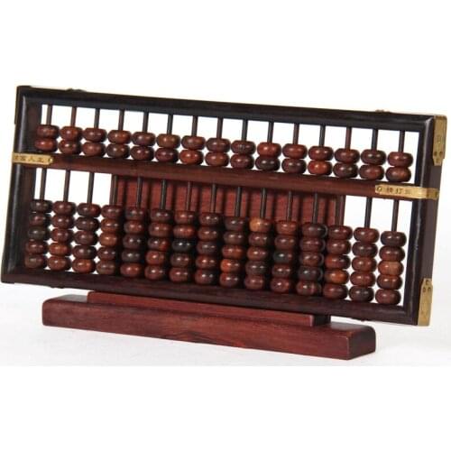 Jingyi Abacus Business Feng Shui red rosewood carved wood crafts wholesale Decorations
