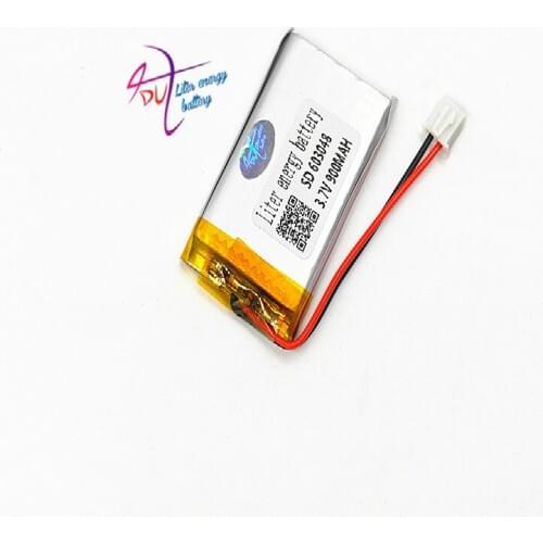 JST XHR 2.54mm 2pin 603048 10 pcs 3.7V 900mAh LiPo Lithium Polymer Rechargeable Battery For Mp3 GPS bluetooth camera speaker