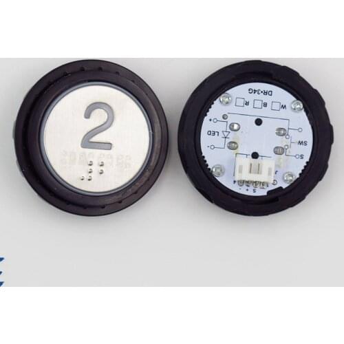 5pcs BR34G Braille elevator button for OTIS elevator accessories PL0009