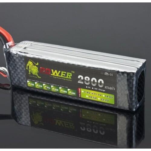 1pcs Lion Power Lipo Battery 11.1V 2800Mah 35C MAX 50C T Plug for RC Car Airplane Align TREX 450 Helicopter Part