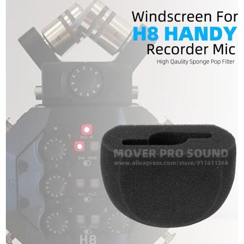 Windshield Microphone Sponge Windproof Protection Shield For ZOOM H8 H 8 Screen Recorder Capsule Mic Anti Pop Filter Windscreen