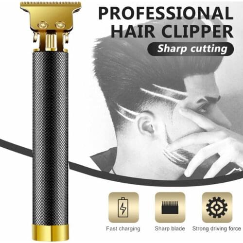 New Hair Clipper Cordless USB Charging Beauty Set T-blade Closed Trimmer Men 0mm Zero Gap Razor Barber Shop Professional Tool