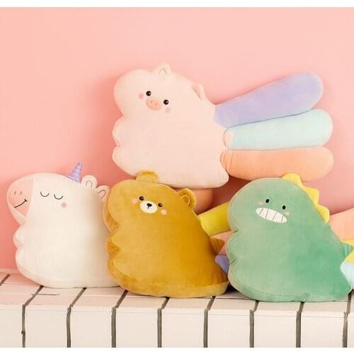 50cm Cute Plush Toys Lovely Animal Piggy Dinosaur Bear Dolls Kawaii Stuffed Soft Present for Birthday Valentine Christmas Gift