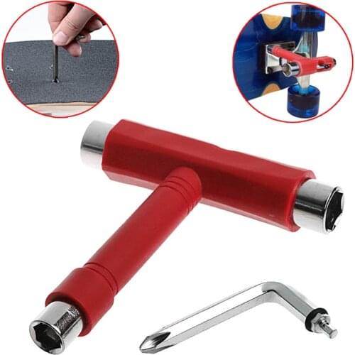 Multifunctional Skateboard Tool Scooter Longboard T Shape Wrench Nuts Adjusting Tool Skate T-shape Adjustment Equipment