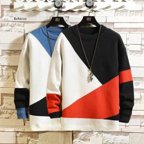 Mens Sweaters Spring Autumn Winter Clothes Pull Oversize 5Xl 6Xl 7Xl Korea Style Casual Standard Pullovers