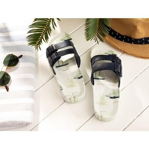 Male Slippers-Navy Blue