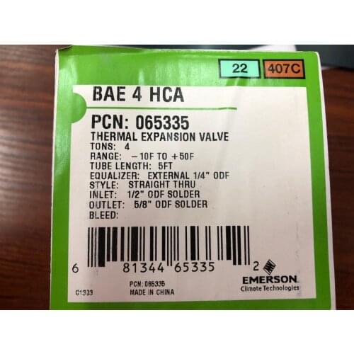New and original valve BAE4HCA 065335