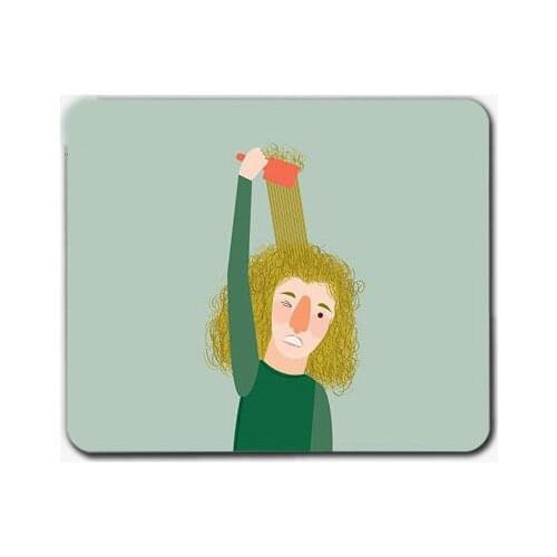 Office Computer Desk Mat Table Keyboard Mouse Pad Interesting Creative Illustration Personalized Non-slip Mat Gamer Mousepad Mat