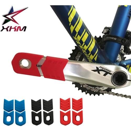 1 pair bicycle crank protector mountain bike road bike folding bicycle universal crank silicone scratch protection cover