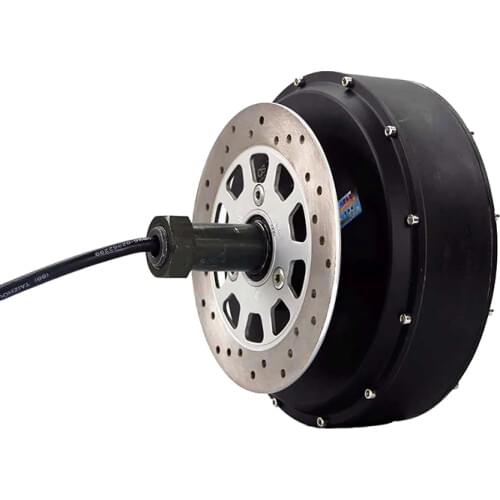 QS260Model 2000W 35H Single Shaft Electric Car Hub Motor With 5.0 x 12inch Rim