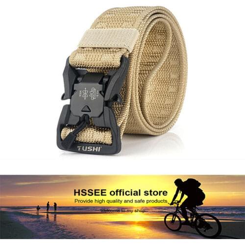 2021 New Army Style Combat Belts Quick Release Tactical Belt Fashion Men Canvas Waistband Outdoor Hunting 6Colors Optional 125cm