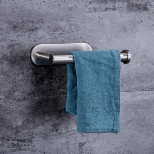 Stainless Steel Self Adhesive Roll Paper Towel Tissue Storage Rack Holder Shelf Tissue Hanger Hanging Bathroom Towel Roll Racks