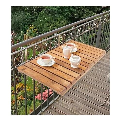 Folding Balcony Table Wooden Folding Table