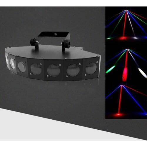 DMX led disco beam light 90-240V eight eyes party lights professional 8 lens beam stage lighting colorful laser projector