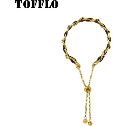TOFFLO Leather Bracelets