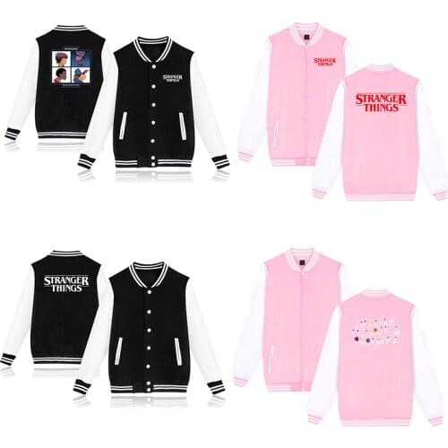 Fashion Kids Boys Girls Stranger Things Sweatshirt Coat Baseball Clothings Jacket Sportswear Tops for Children Surprise Gift