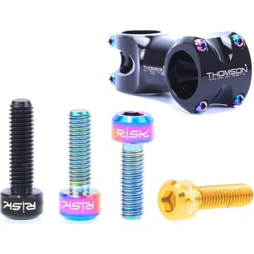 Bicycle Handlebar Screw Mountain Road Bike Titanium Alloy M5x16/18 Horizontal Seat Tube Clamp Locking Screw