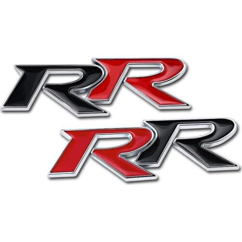 1Pcs RR Metal Emblem Car Body Rear Tailgate Badge Stickers For Honda Civci Accord Pilot Odyssey Insight Jazz City CRV FIT HRV