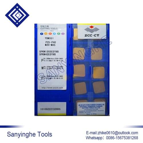 Free shipping high quality 10pcs/lots YBM351 SPKN1203EDTKR cnc carbide turning inserts