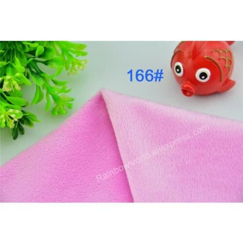 166# Pink Color Super Soft Short Hair 2-3mm Fleece Fabric Velvet Microfiber Velboa for DIY Patchwork Toy Shoes Sofa Pillow